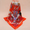 Factory directly sale free sample indian design twill silk satin scarf custom print